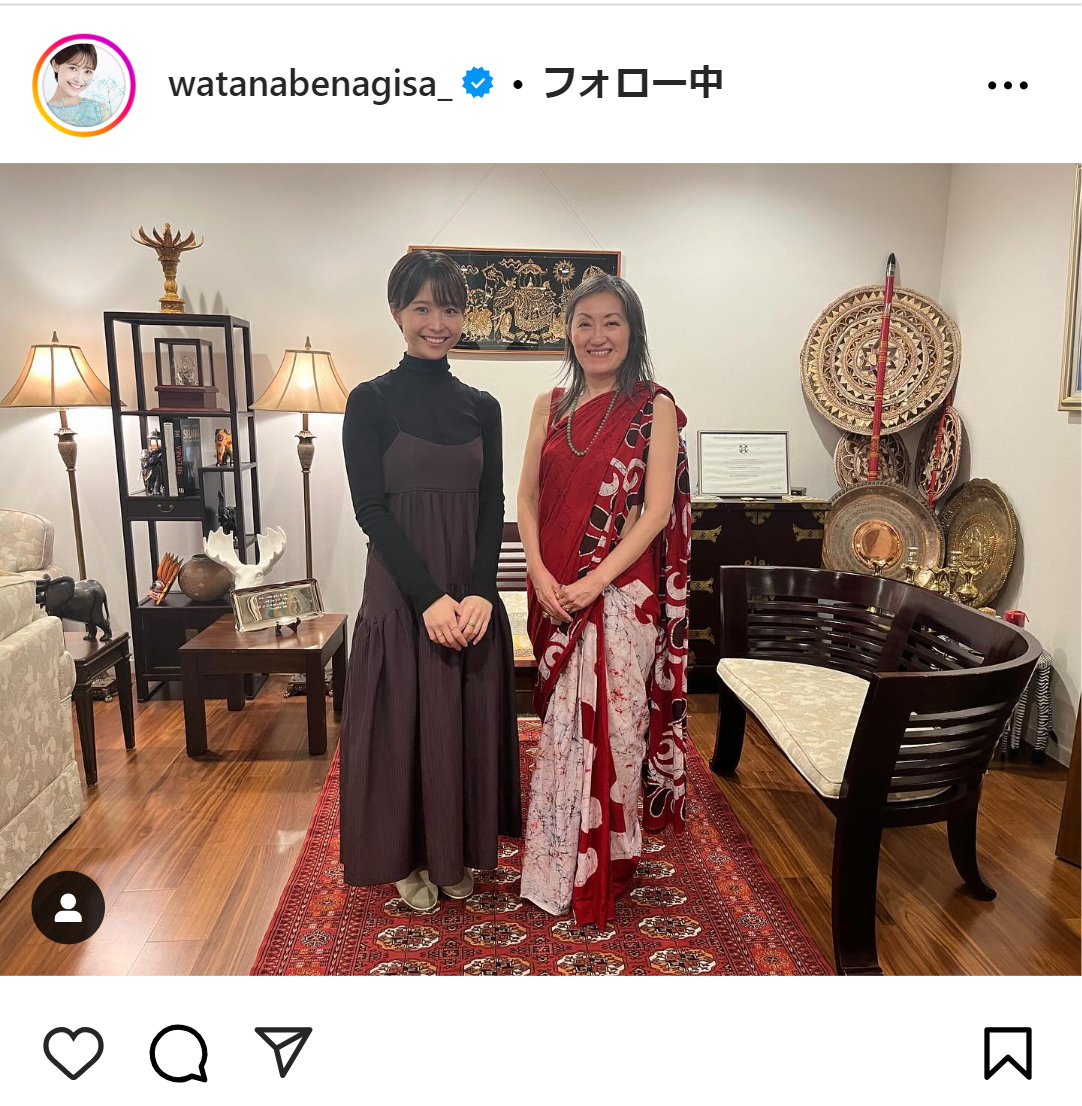 渡邊渚さんのインスタグラムから