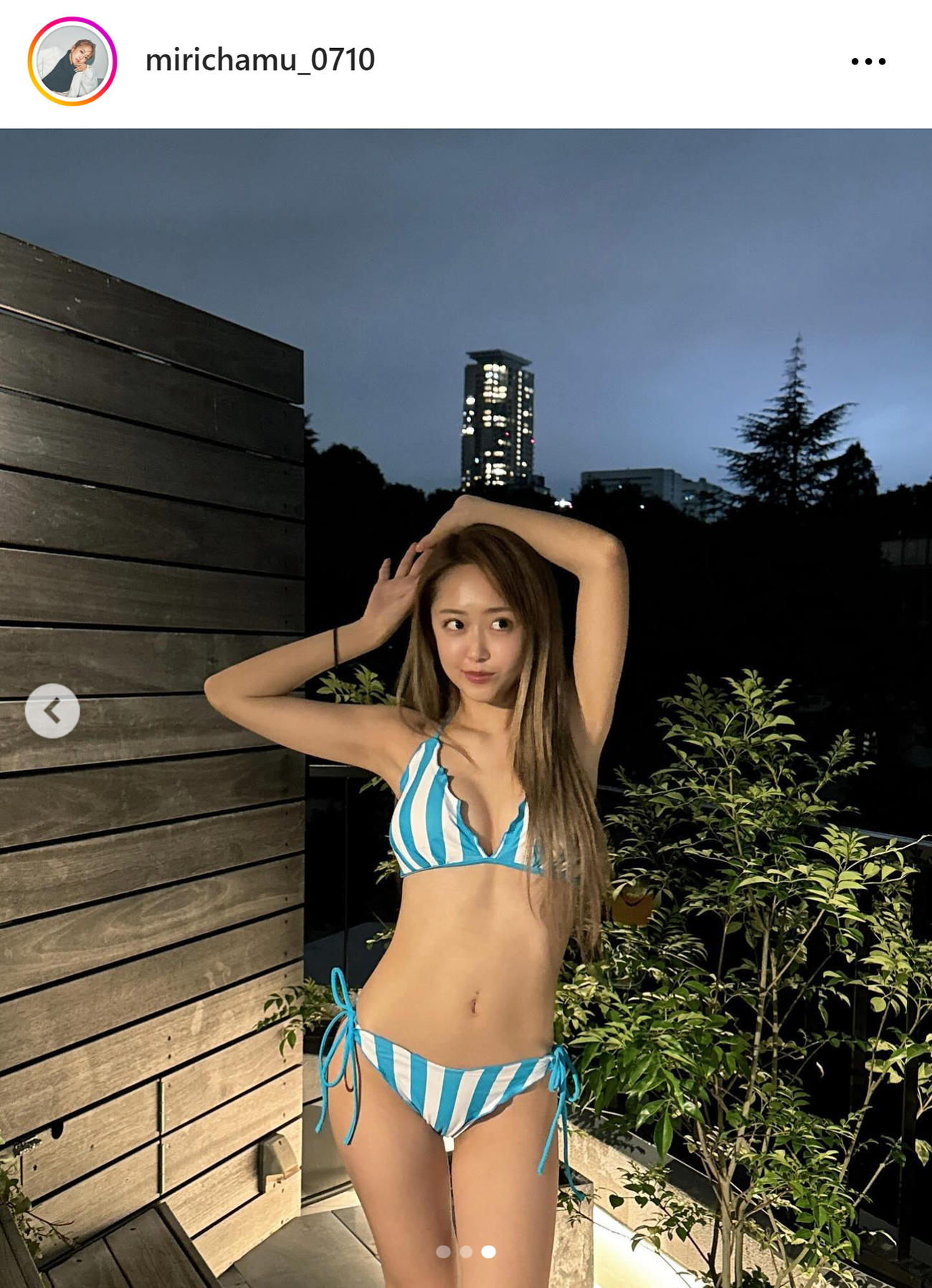 みりちゃむのインスタグラムから