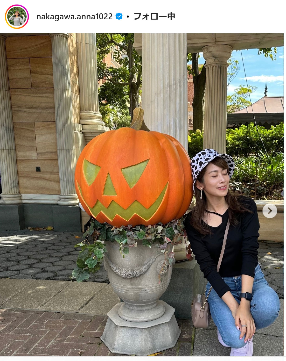 中川安奈アナのインスタグラムから