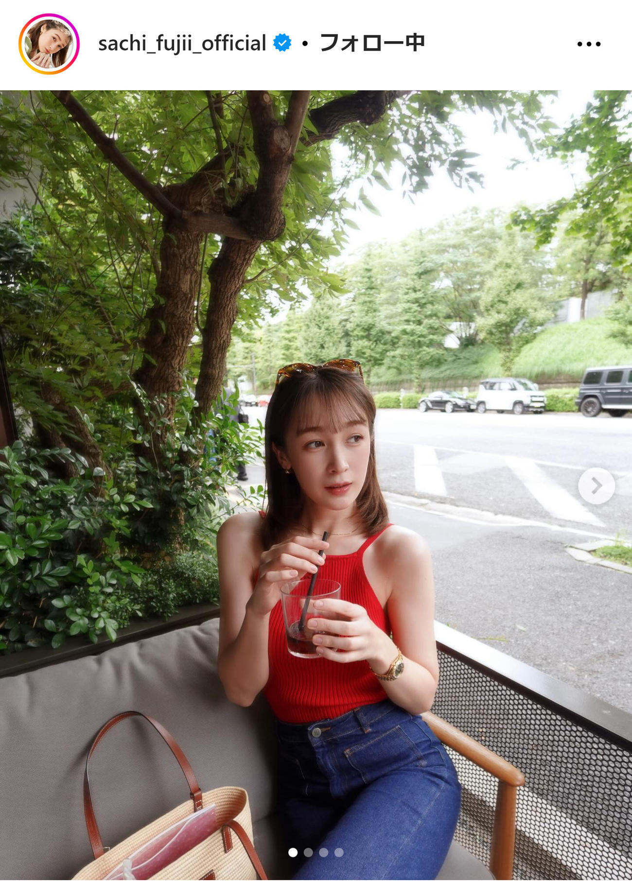 藤井サチのインスタグラムから