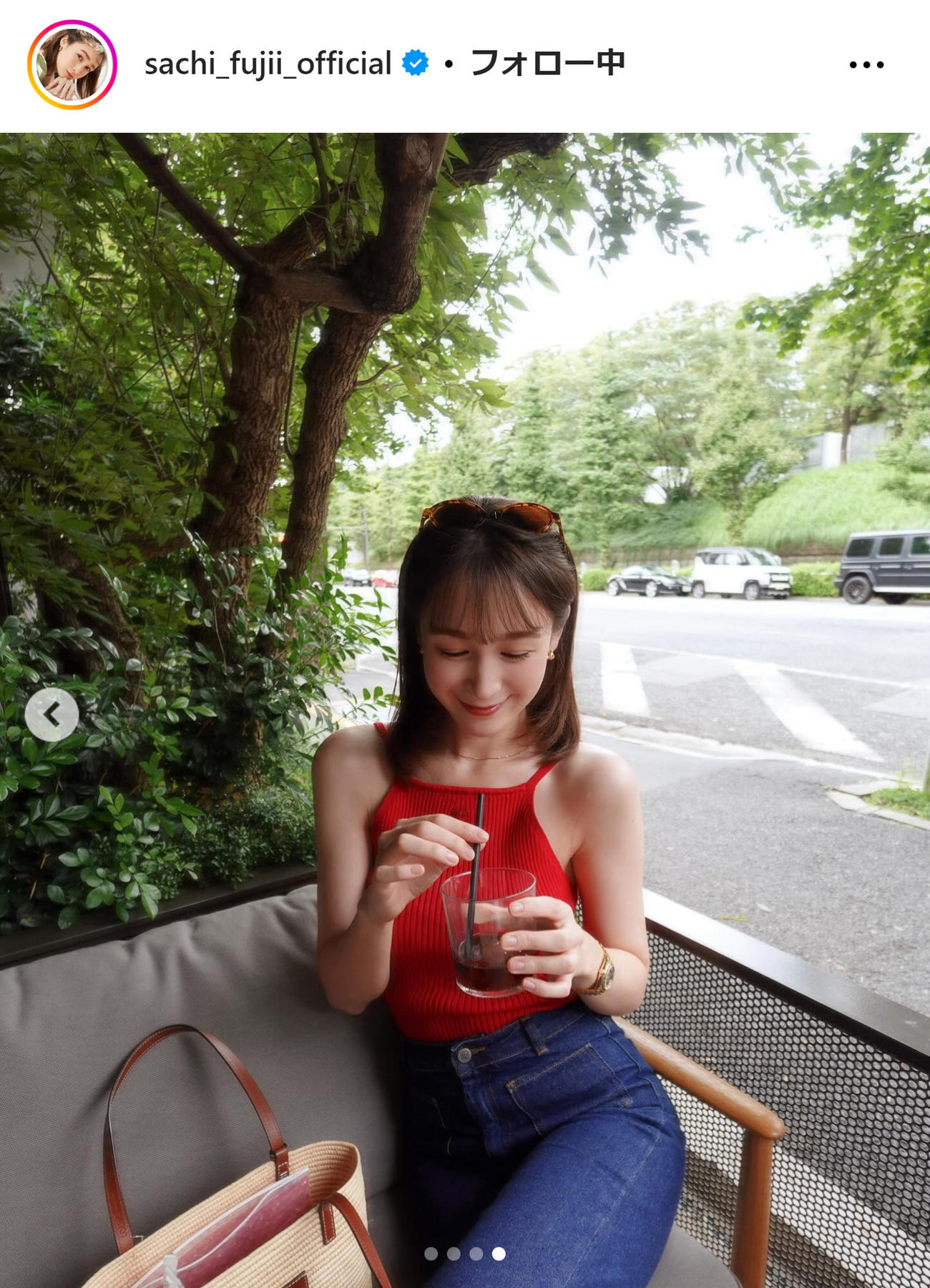 藤井サチのインスタグラムから