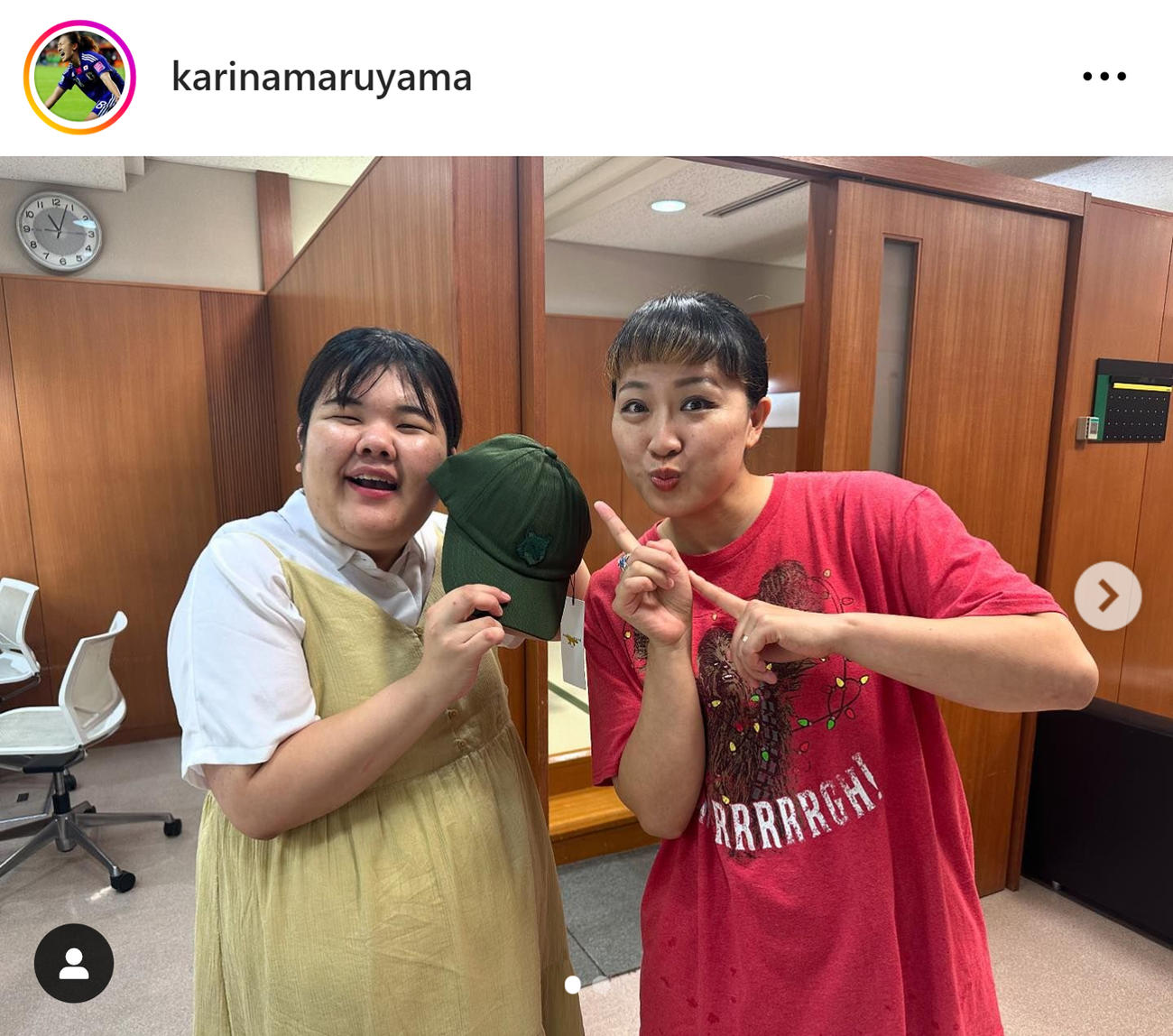 丸山桂里奈のインスタグラムから
