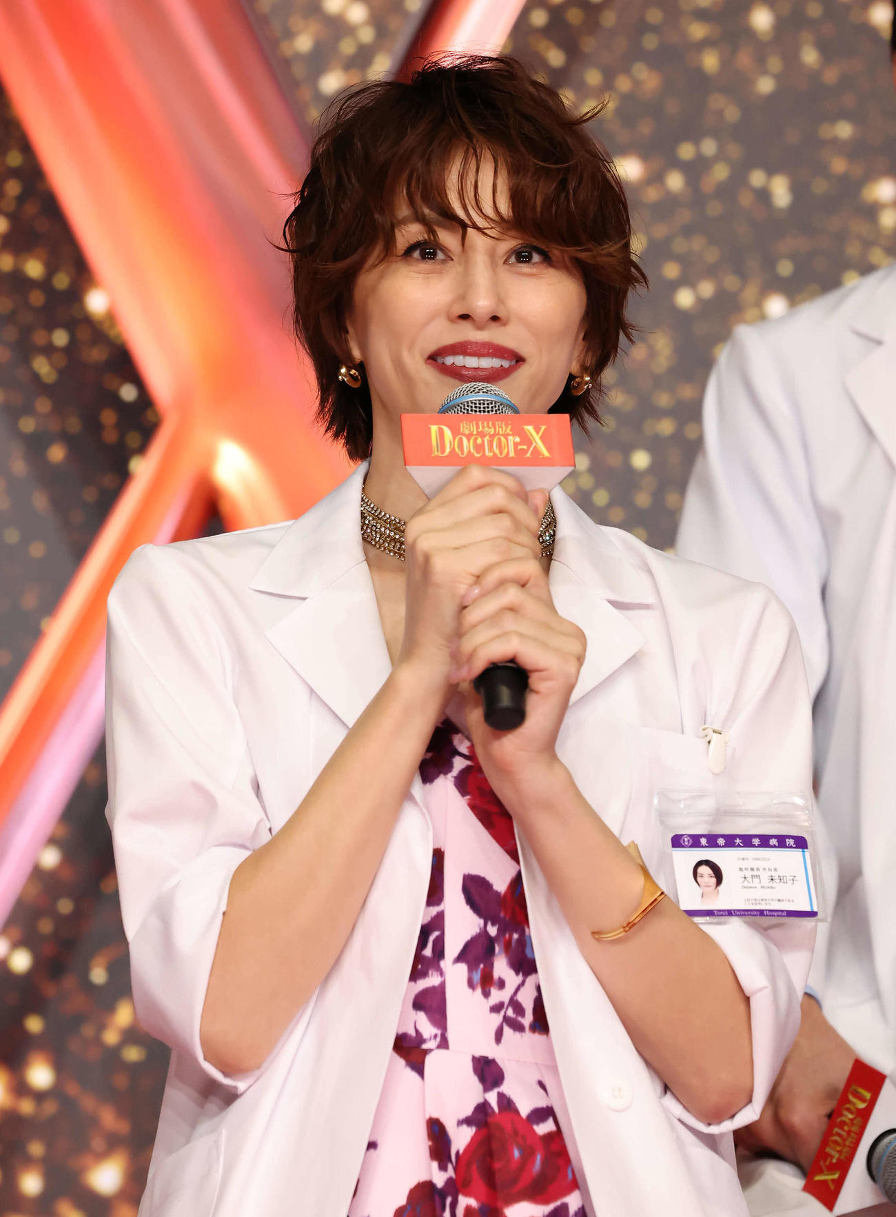 この映画がシリーズ最後だと発表する米倉涼子（撮影・丹羽敏通）
