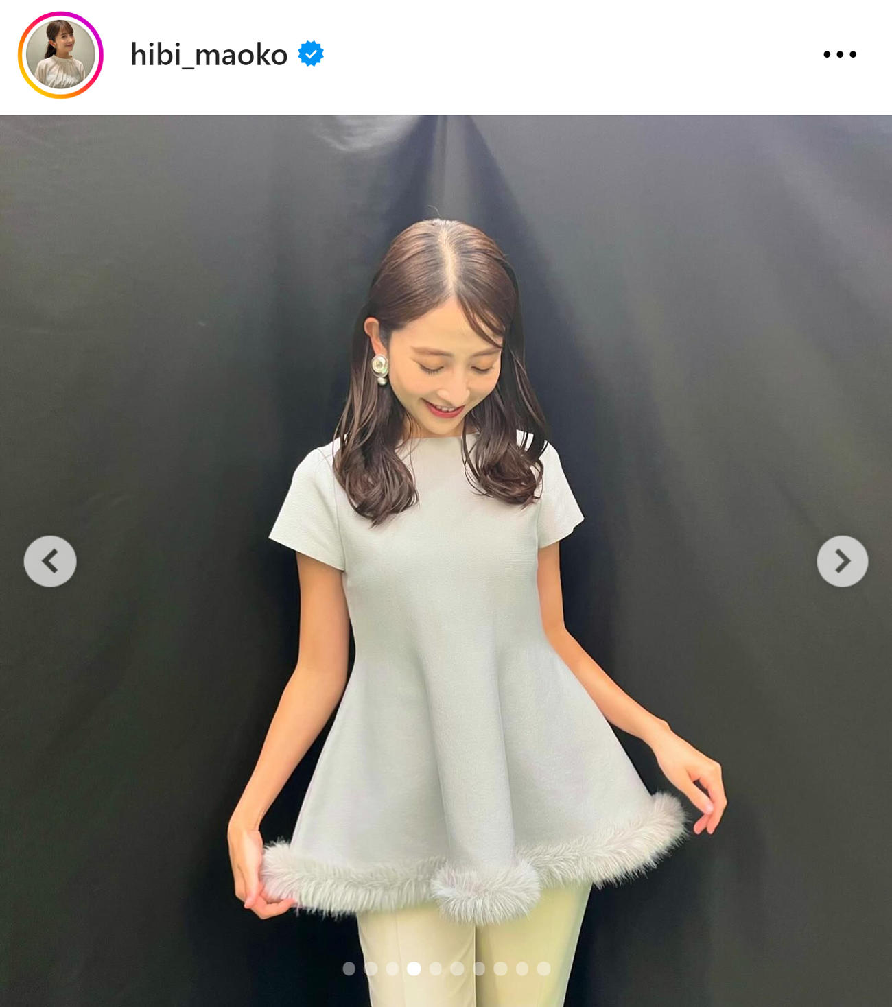 TBS日比麻音子アナのインスタグラムから