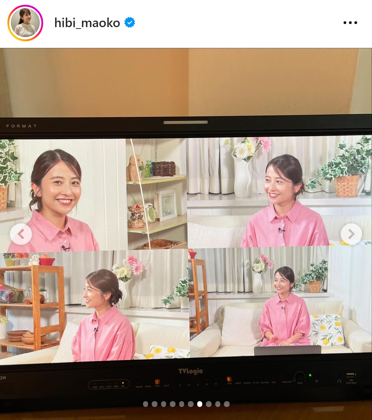 TBS日比麻音子アナのインスタグラムから