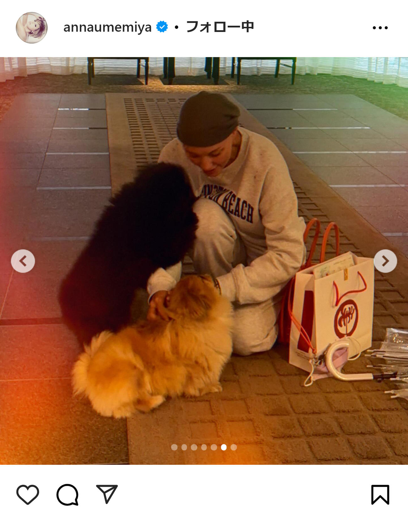 梅宮アンナのインスタグラムから