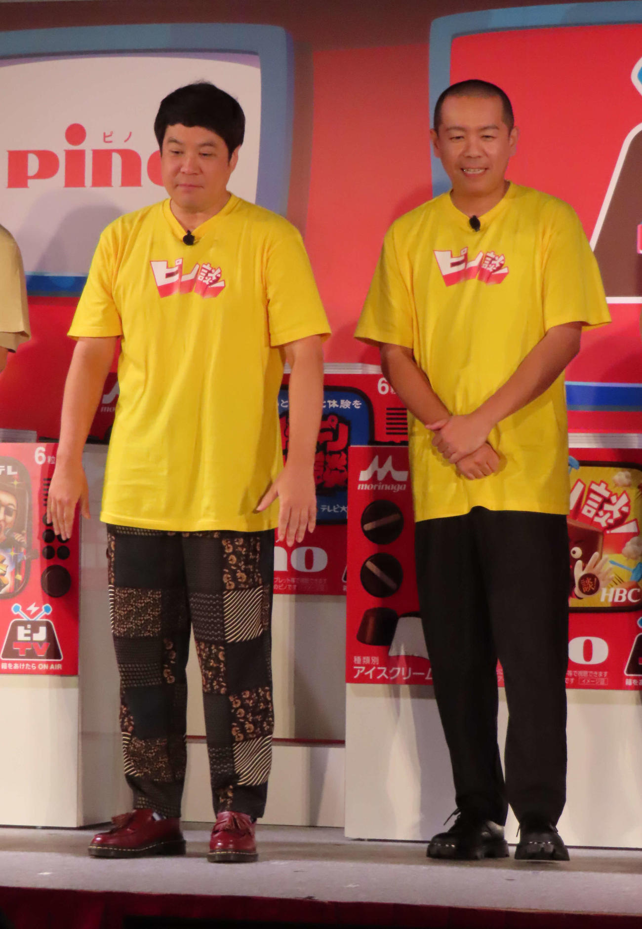 「ピノTV」開局イベントに出席したタカアンドトシ