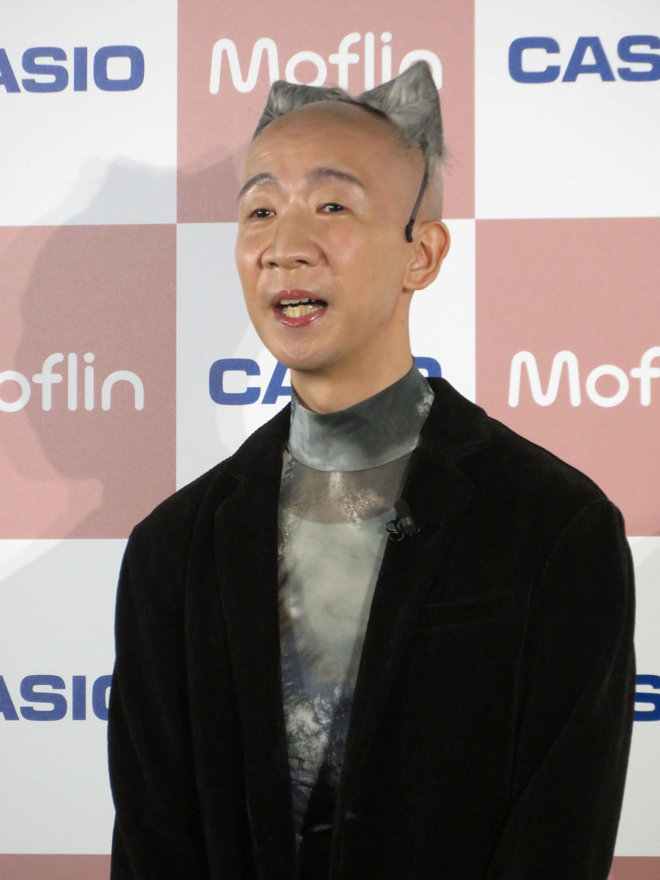 カシオ「Moflin（モフリン）」新製品発表会に出席したひょうろく