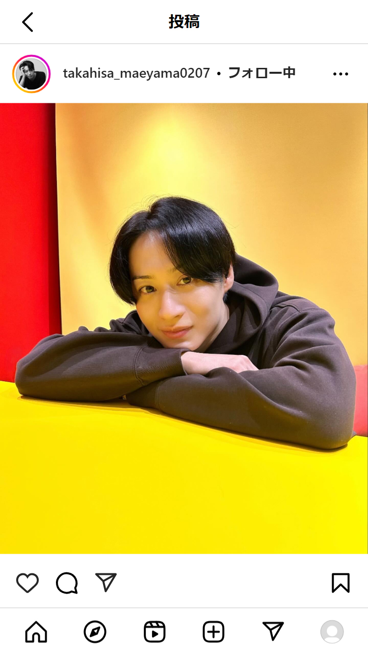 前山剛久のインスタグラムから