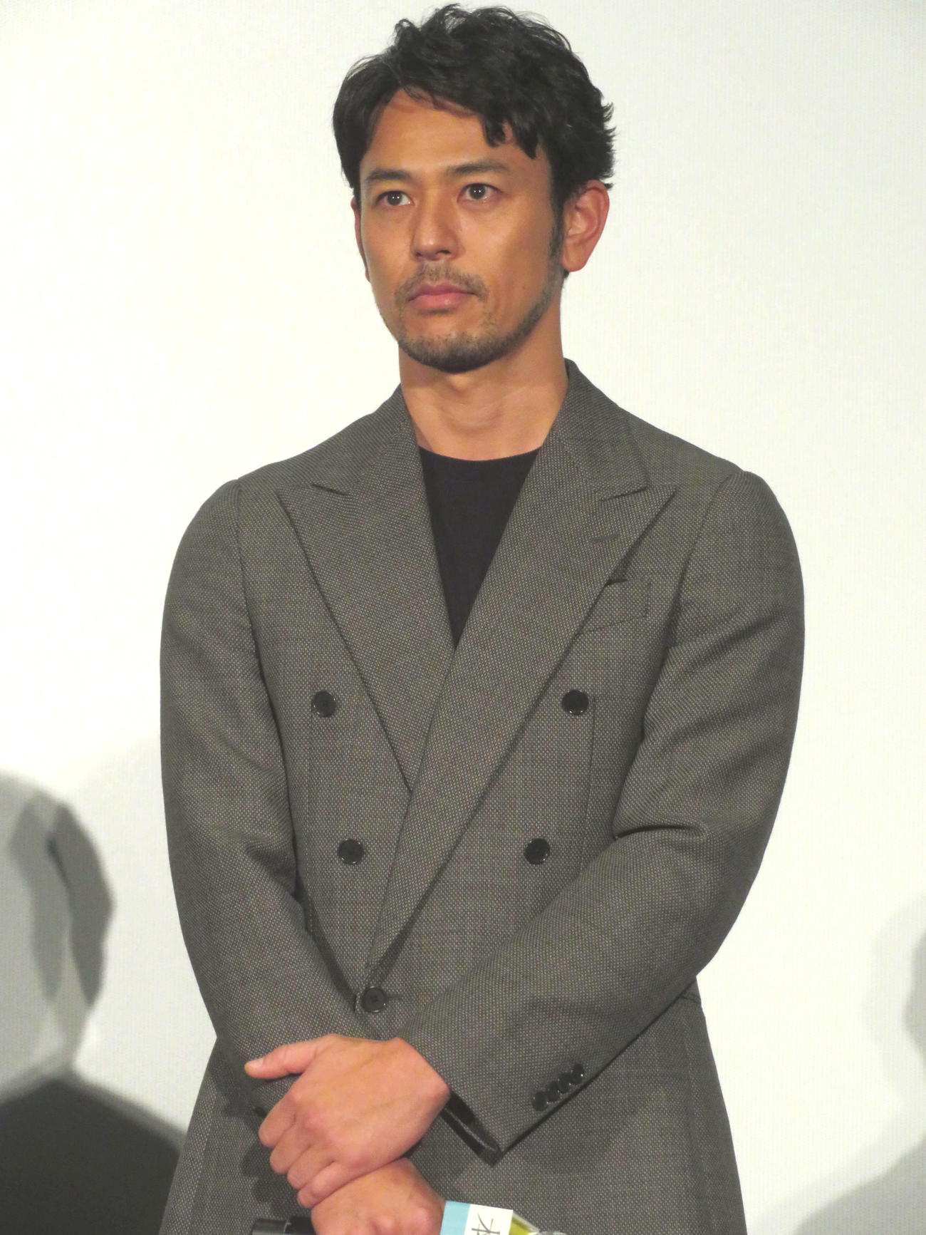 映画「本心」完成披露上映会に登壇した妻夫木聡（撮影・村上幸将）