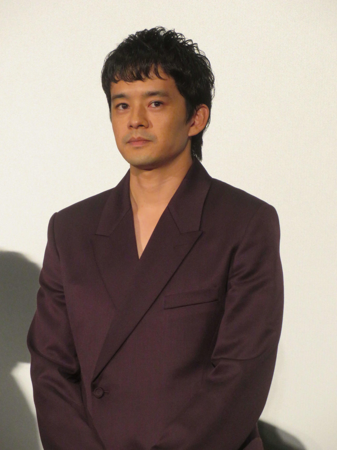 映画「本心」完成披露上映会に登壇した池松壮亮（撮影・村上幸将）