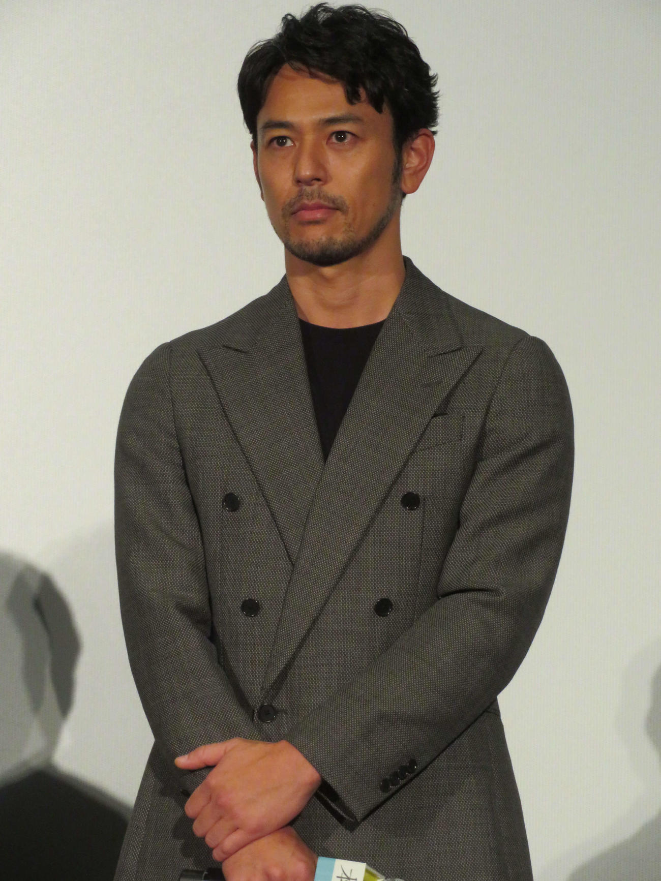 映画「本心」完成披露上映会に登壇した妻夫木聡（撮影・村上幸将）