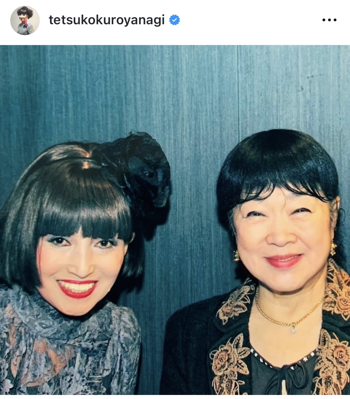 黒柳徹子インスタグラムから