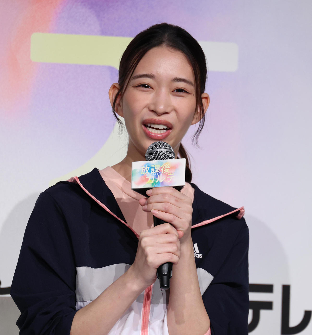 ドラマ「放課後カルテ」の記者会見を行った森川葵（撮影・中島郁夫）