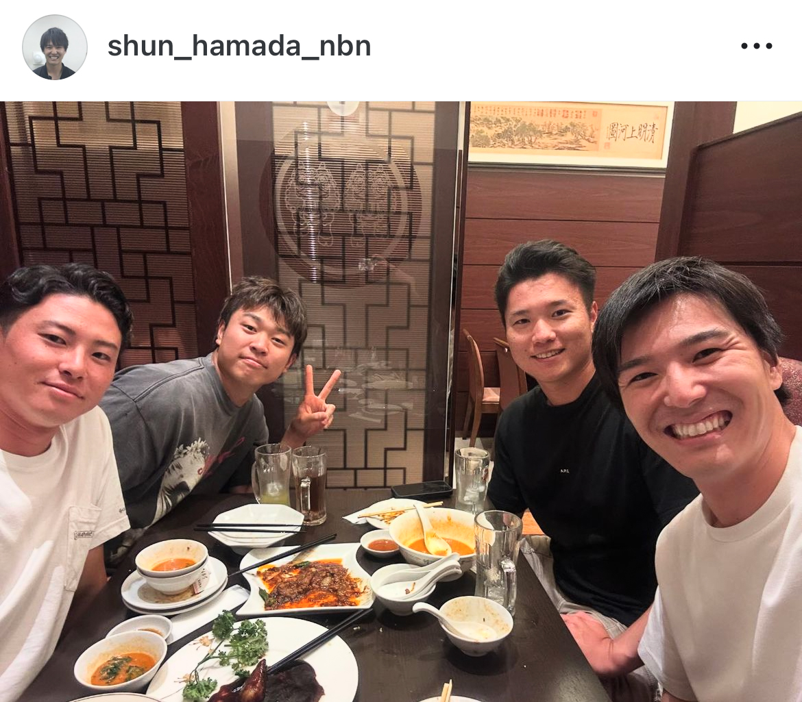 濱田隼アナのインスタグラムから