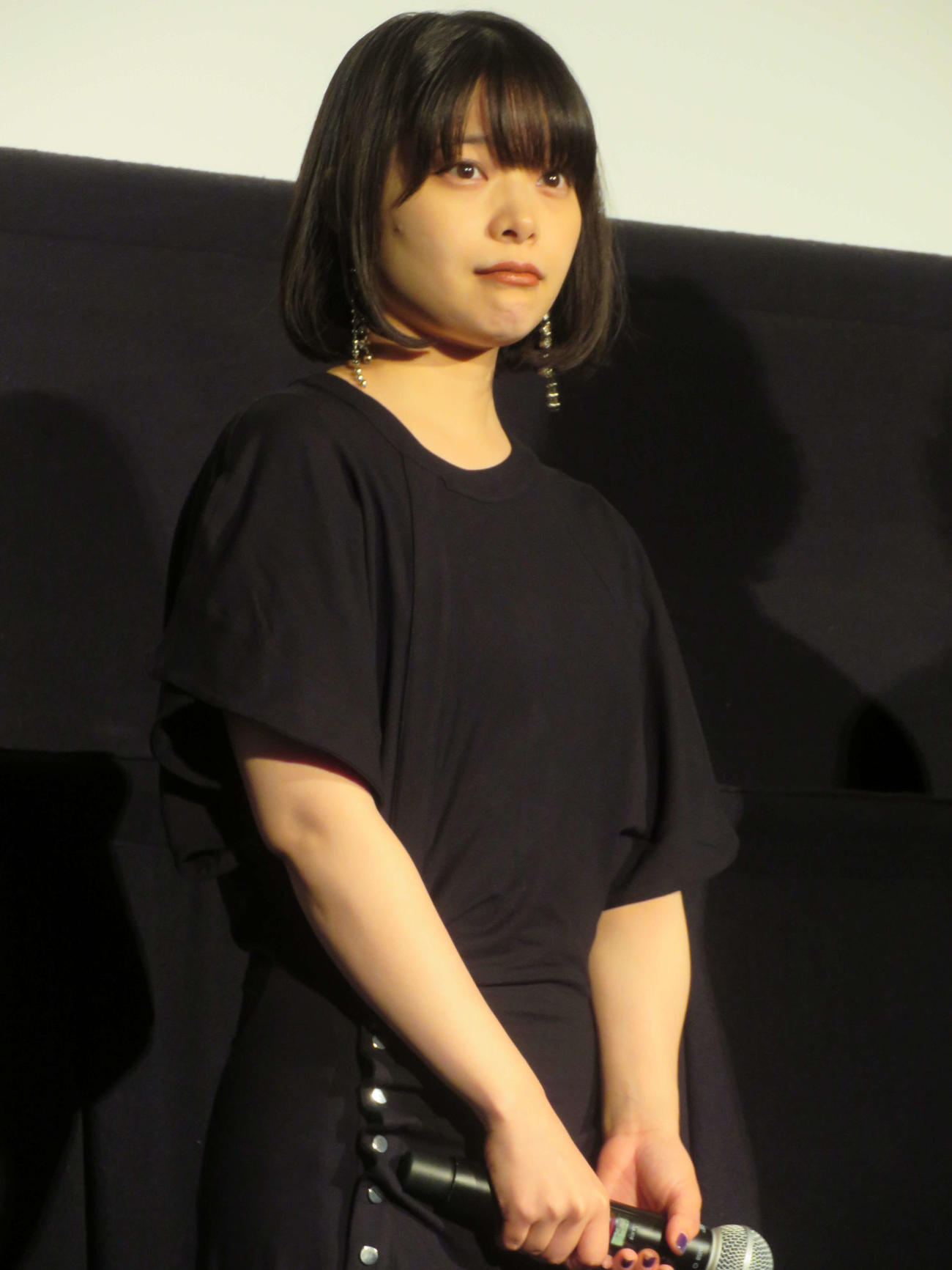 映画「若き見知らぬ者たち」公開記念舞台あいさつに登壇した岸井ゆきの（撮影・村上幸将）
