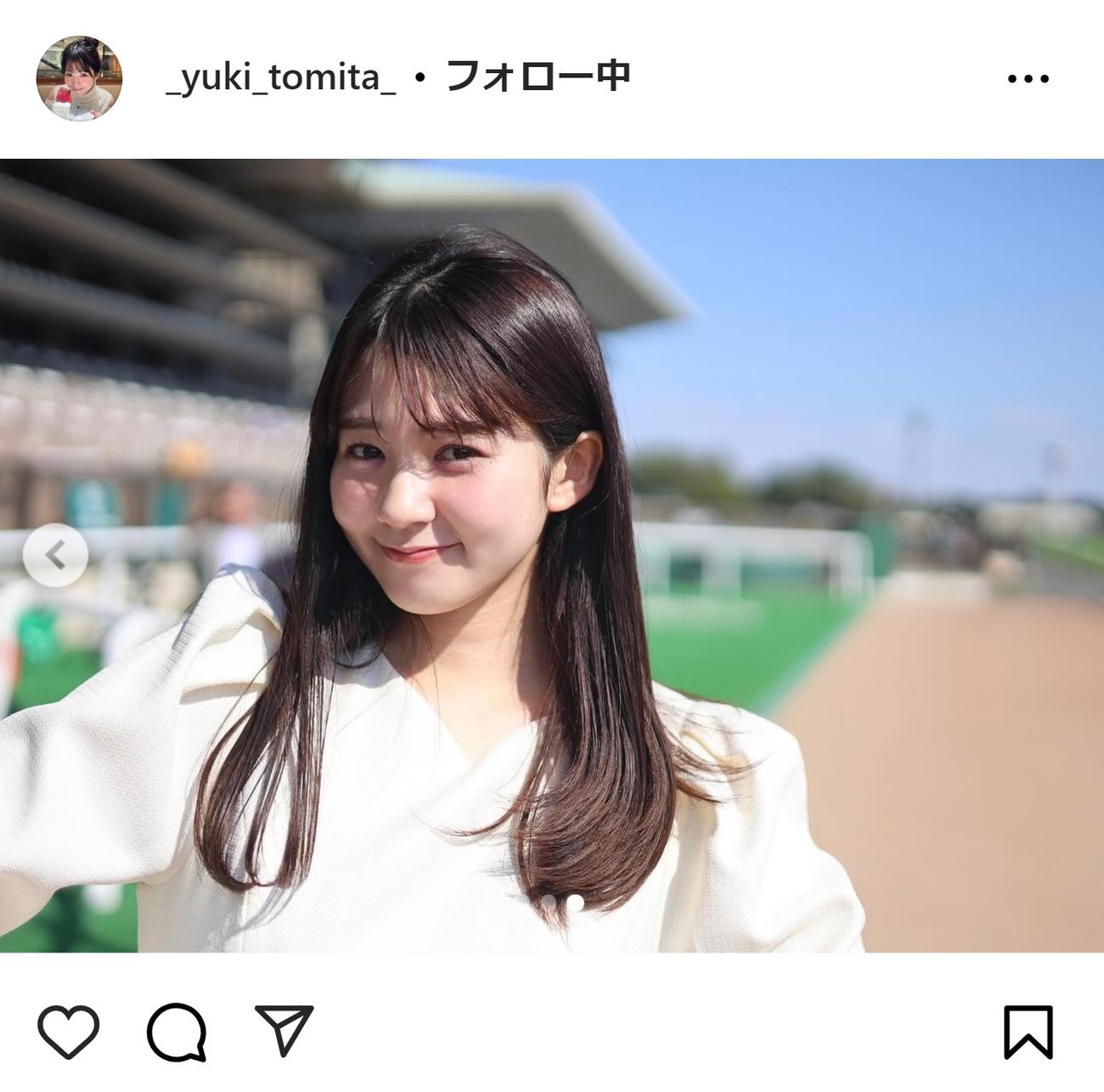 冨田有紀アナのインスタグラムから