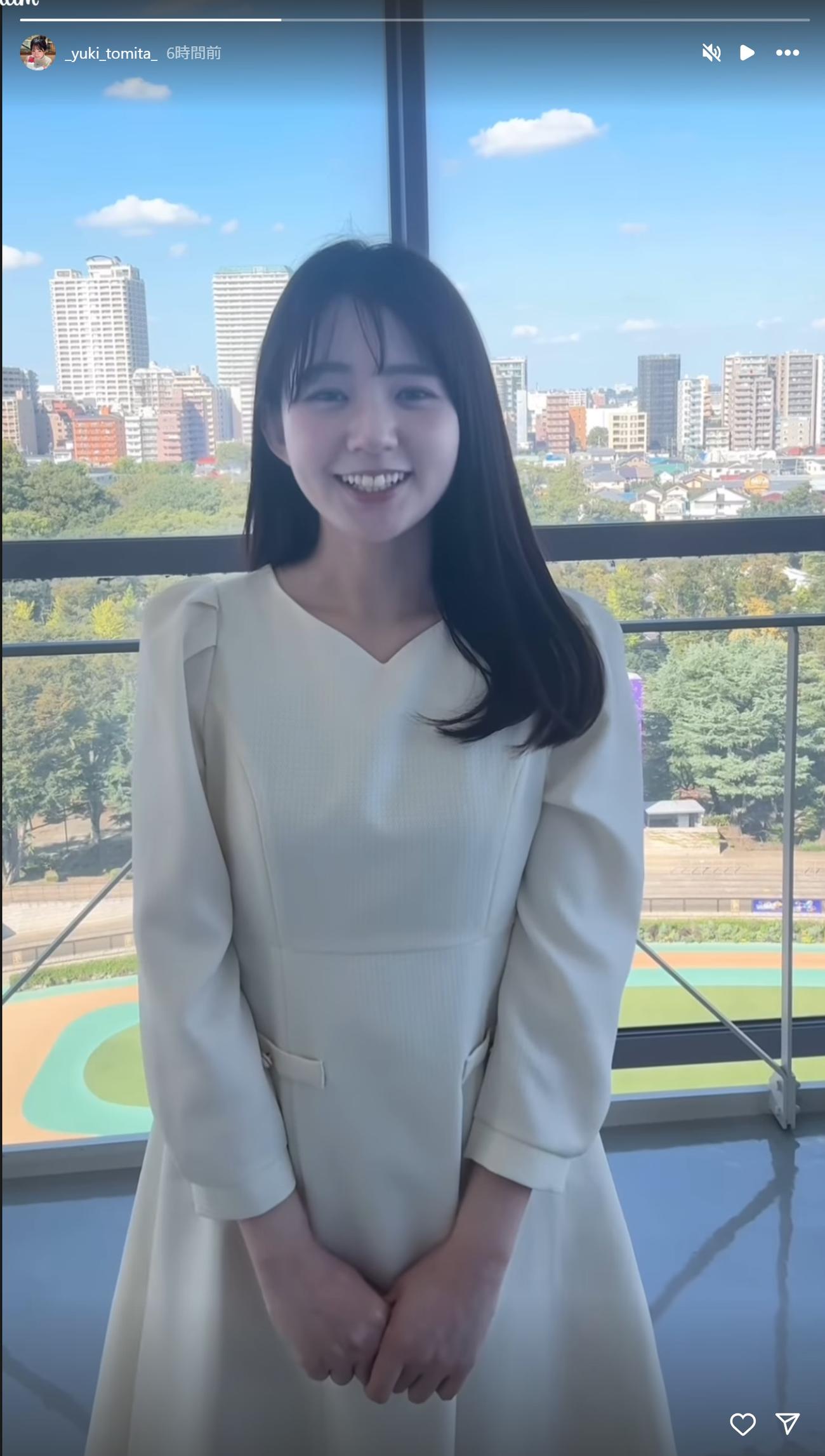 冨田有紀アナのインスタグラムから