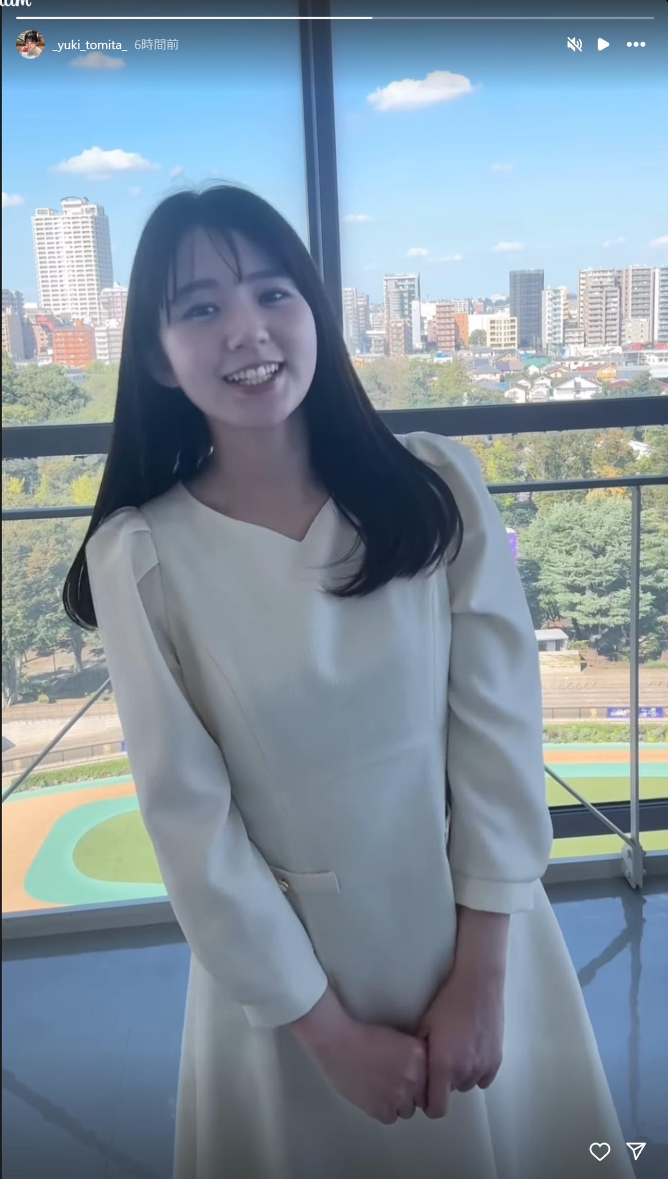 冨田有紀アナのインスタグラムから
