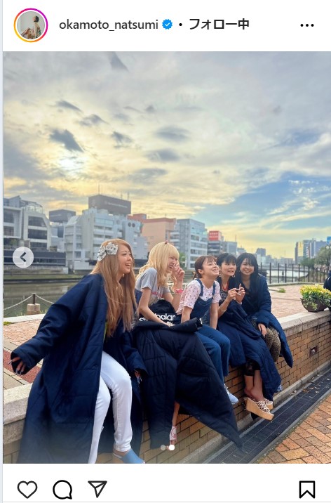 岡本夏美のインスタグラムから