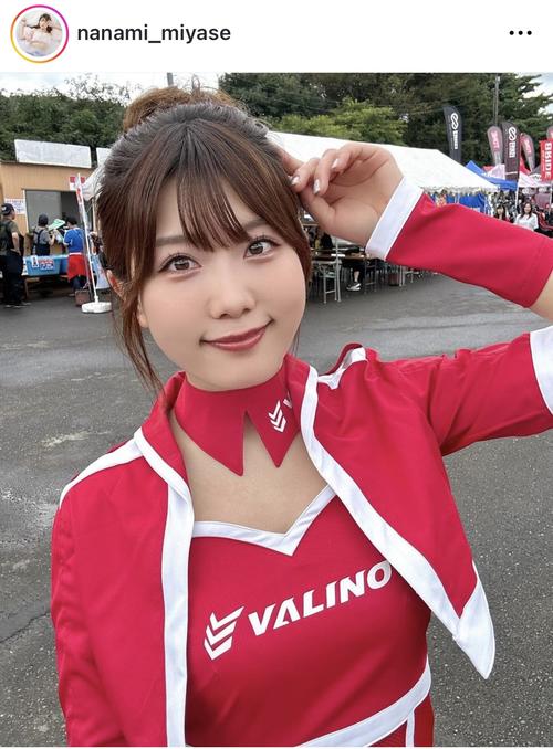レースクイーン宮瀬七海、谷間チラ見せチャイナドレス姿に「ちょっと～、ドキドキしたよー」