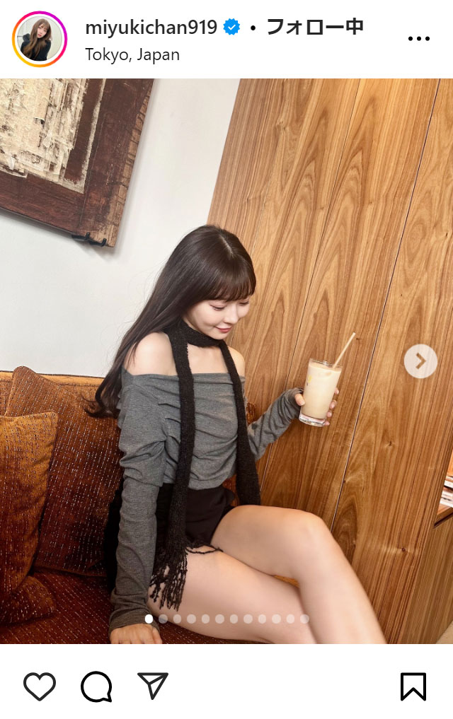 渡辺美優紀のインスタグラムから