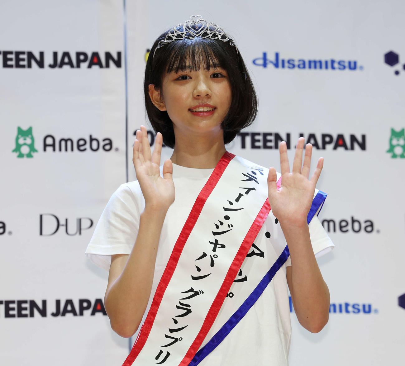 「2025ミス・ティーン・ジャパン」決勝大会でグランプリに輝いた増田有沙さん（撮影・宮地輝）