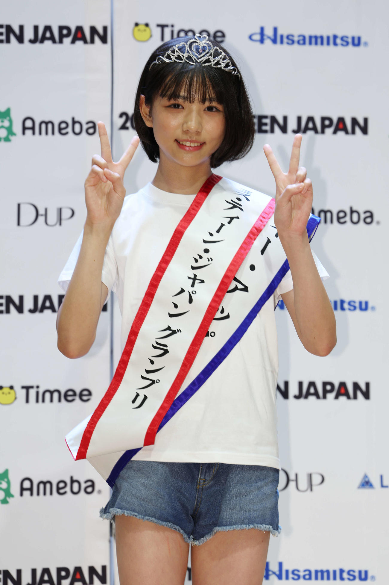 「2025ミス・ティーン・ジャパン」決勝大会でグランプリに輝いた増田有沙さん（撮影・宮地輝）