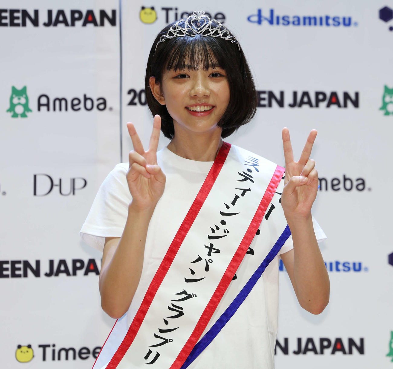 「2025ミス・ティーン・ジャパン」決勝大会でグランプリに輝いた増田有沙さん（撮影・宮地輝）