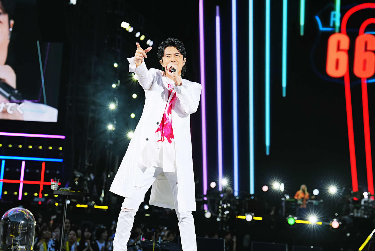 フリーライブ「Great Freedom」を行った福山雅治