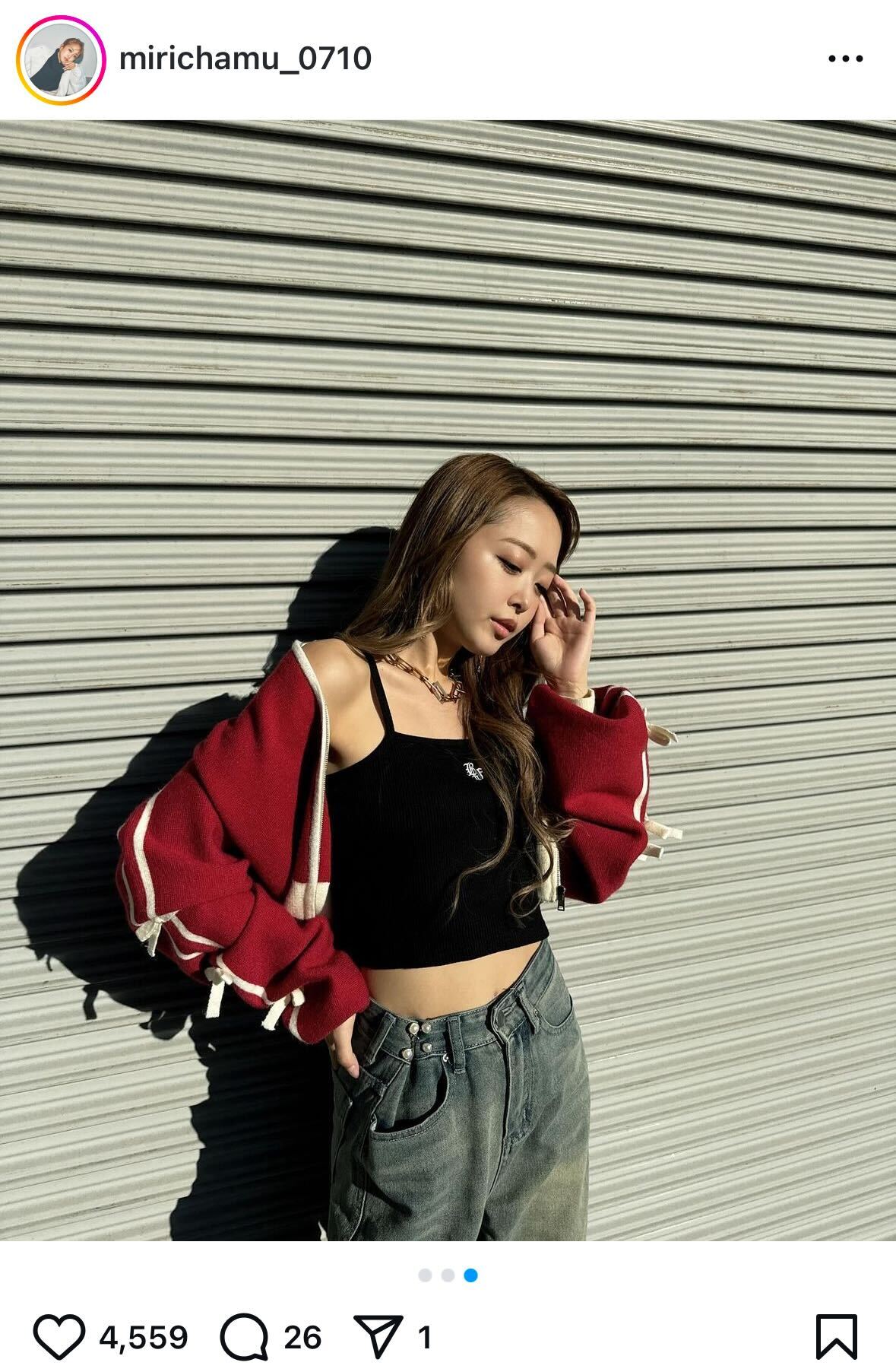 みりちゃむインスタグラムから