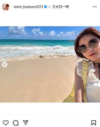 堤礼実アナのインスタグラムから