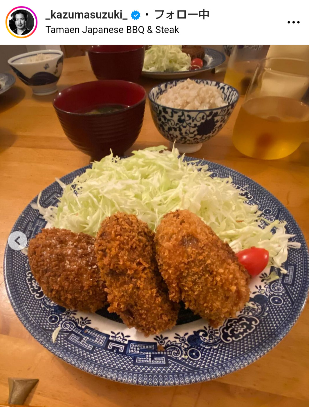 鈴木一真のインスタグラムから