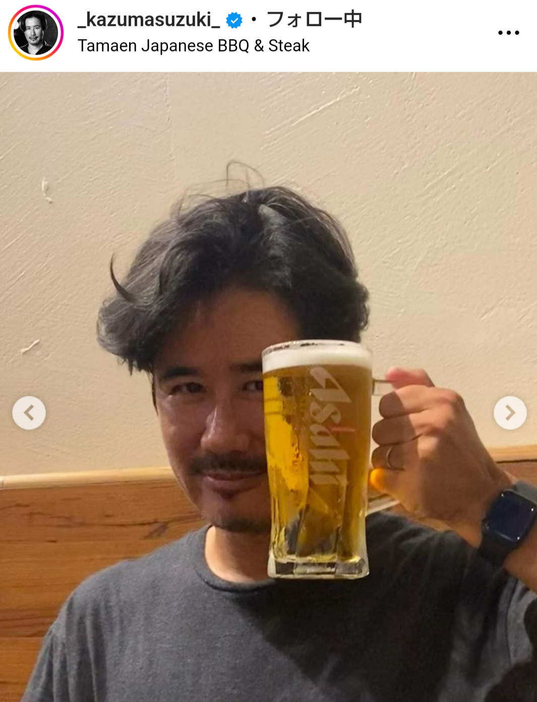鈴木一真のインスタグラムから