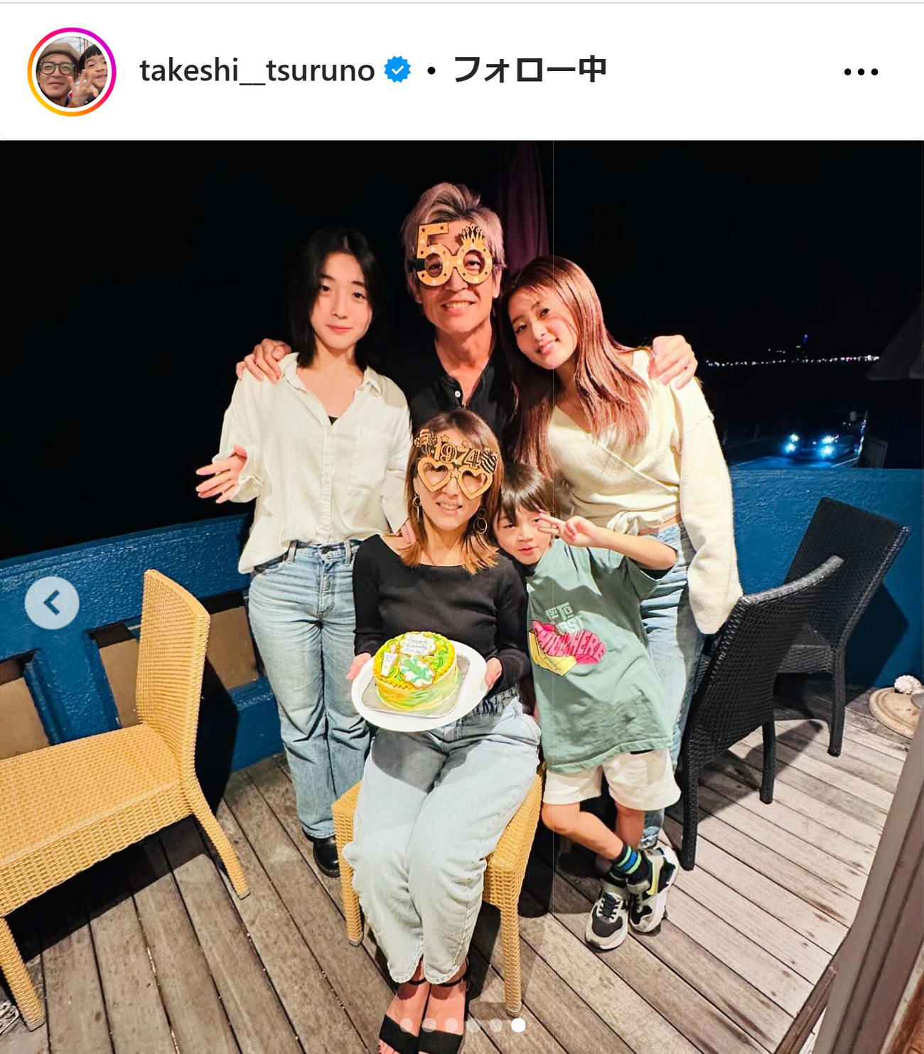 つるの剛士のインスタグラムから