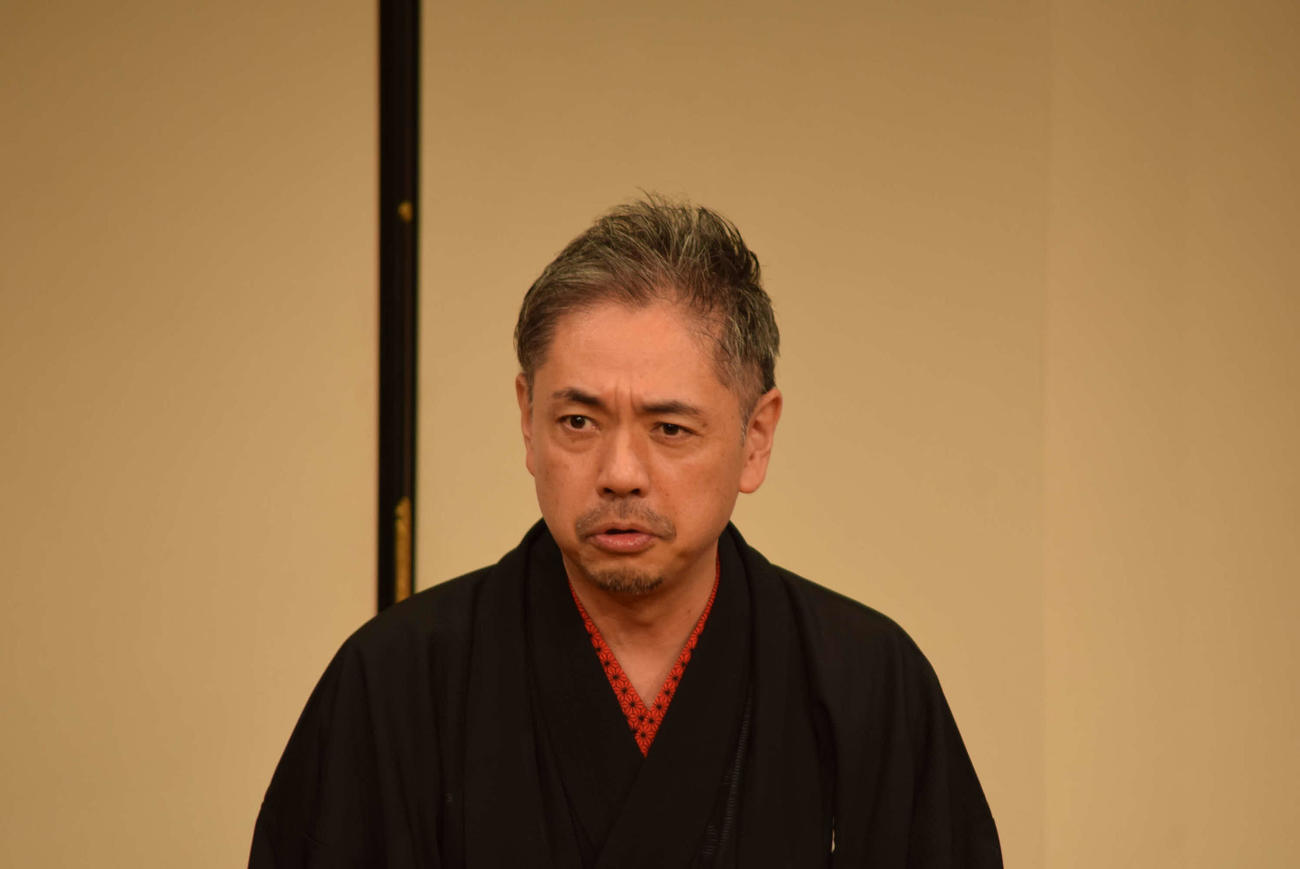 浅田あつこと芸能生活30周年コラボイベントに登場した桂春蝶（撮影・阪口孝志）