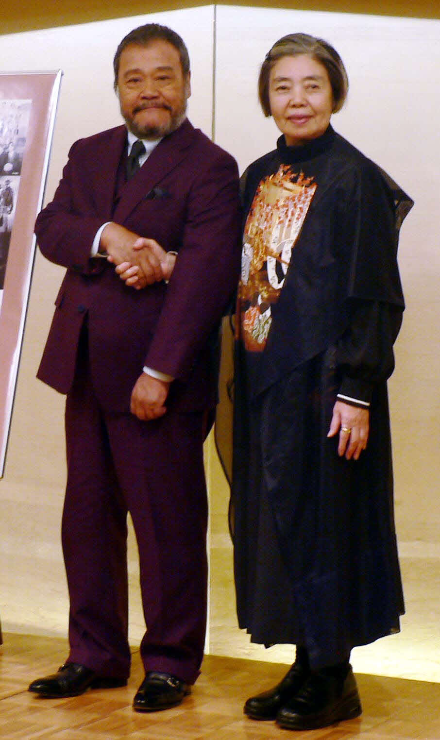 日本アカデミー賞優秀賞記者発表に出席した、西田敏行さん（左）と樹木希林さん（2014年1月撮影）