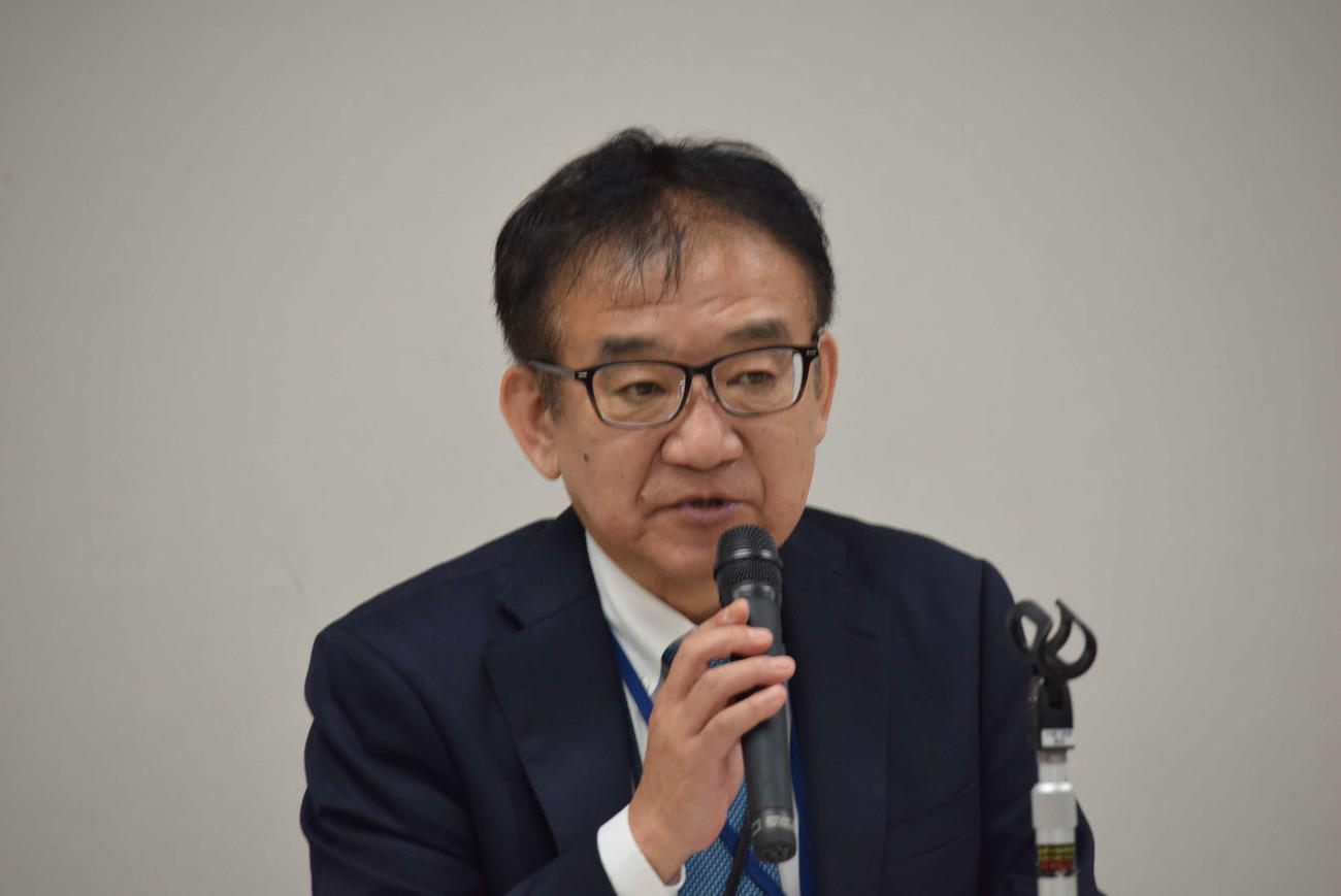 西田敏行さんを悼んだ根本拓也NHK大阪放送局長（撮影・阪口孝志）
