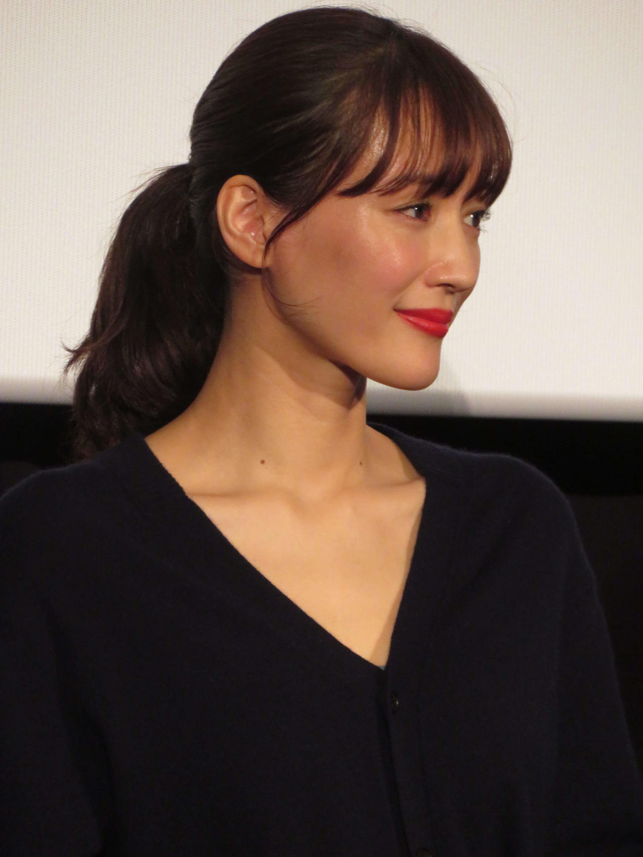 映画「ルート29」完成披露舞台あいさつに登壇した綾瀬はるか