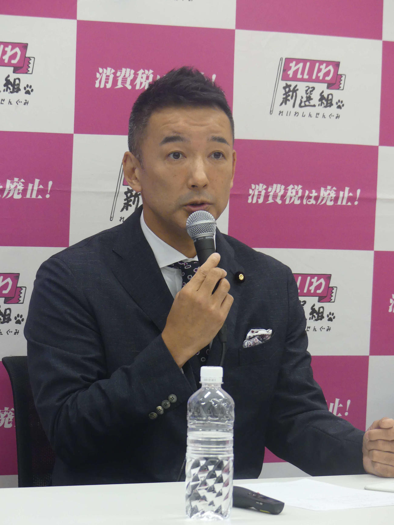 れいわ新選組の山本太郎代表（2023年6月撮影）