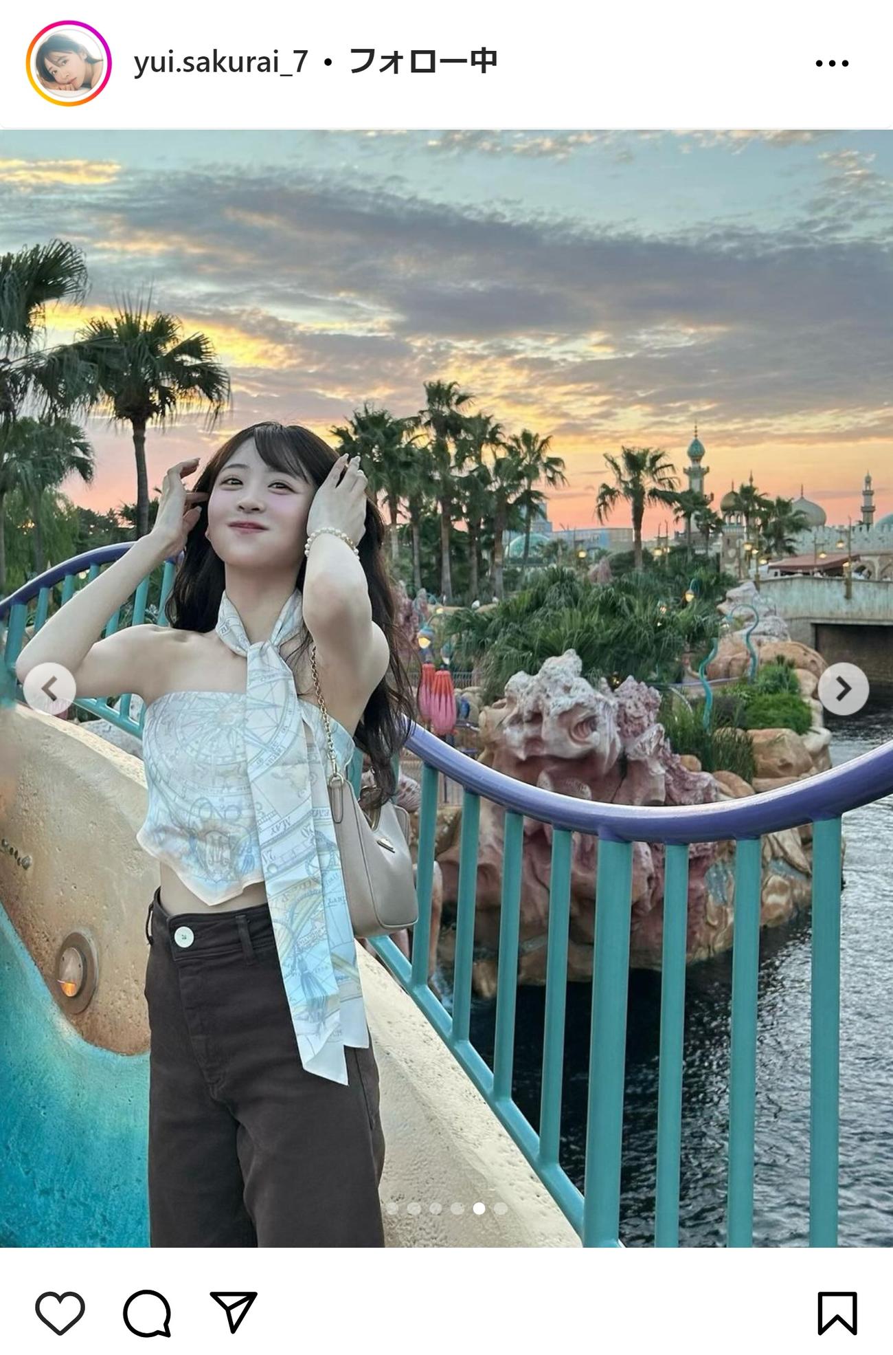 FRUITS ZIPPER櫻井優衣のインスタグラムから