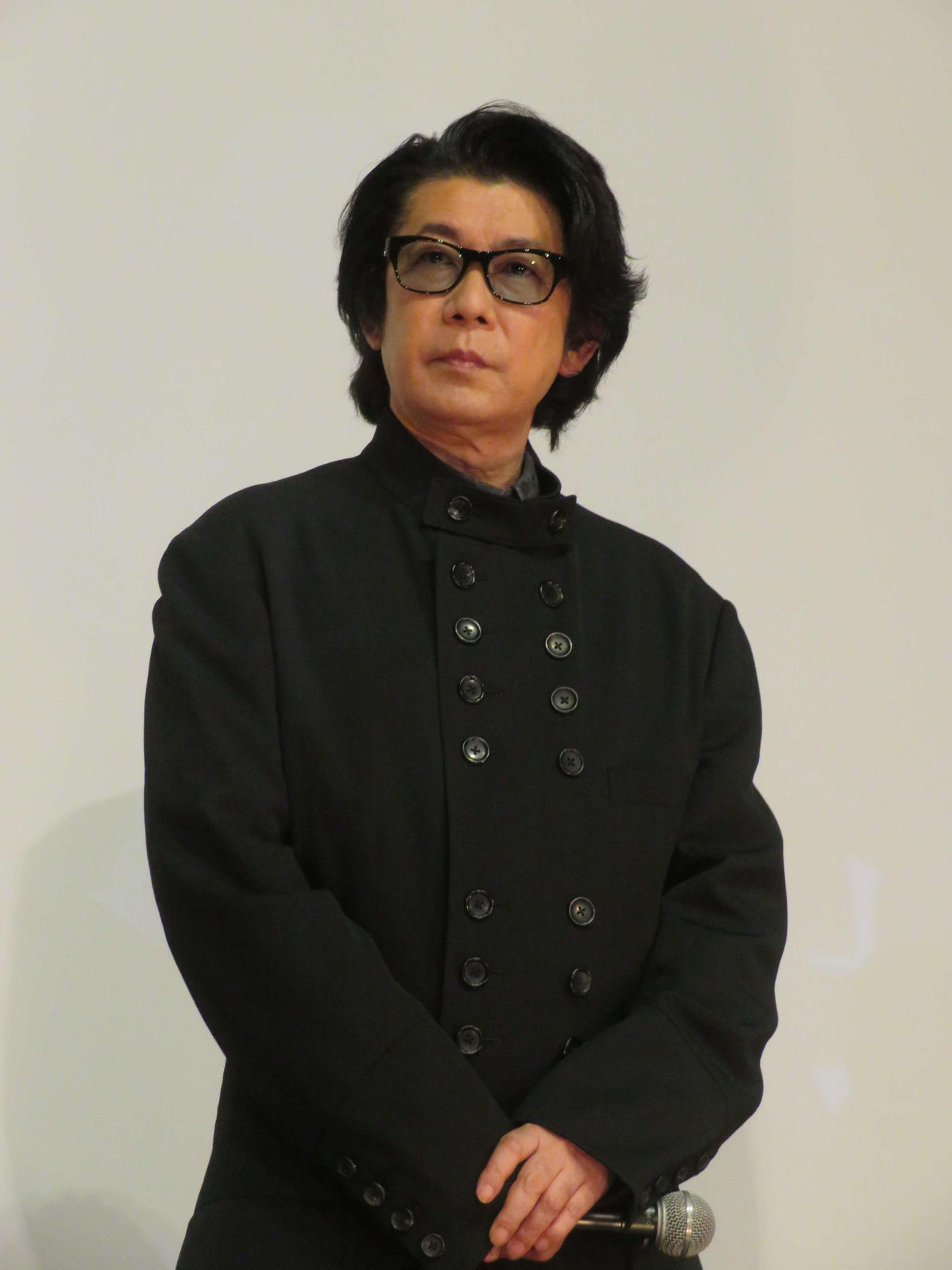 映画「徒花－ADABANA－」公開記念舞台あいさつに登壇した永瀬正敏（撮影・村上幸将）