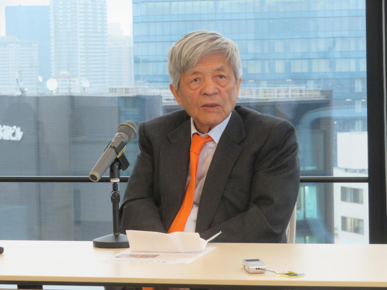 BS朝日「朝まで生テレビ」取材会に出席した田原総一朗