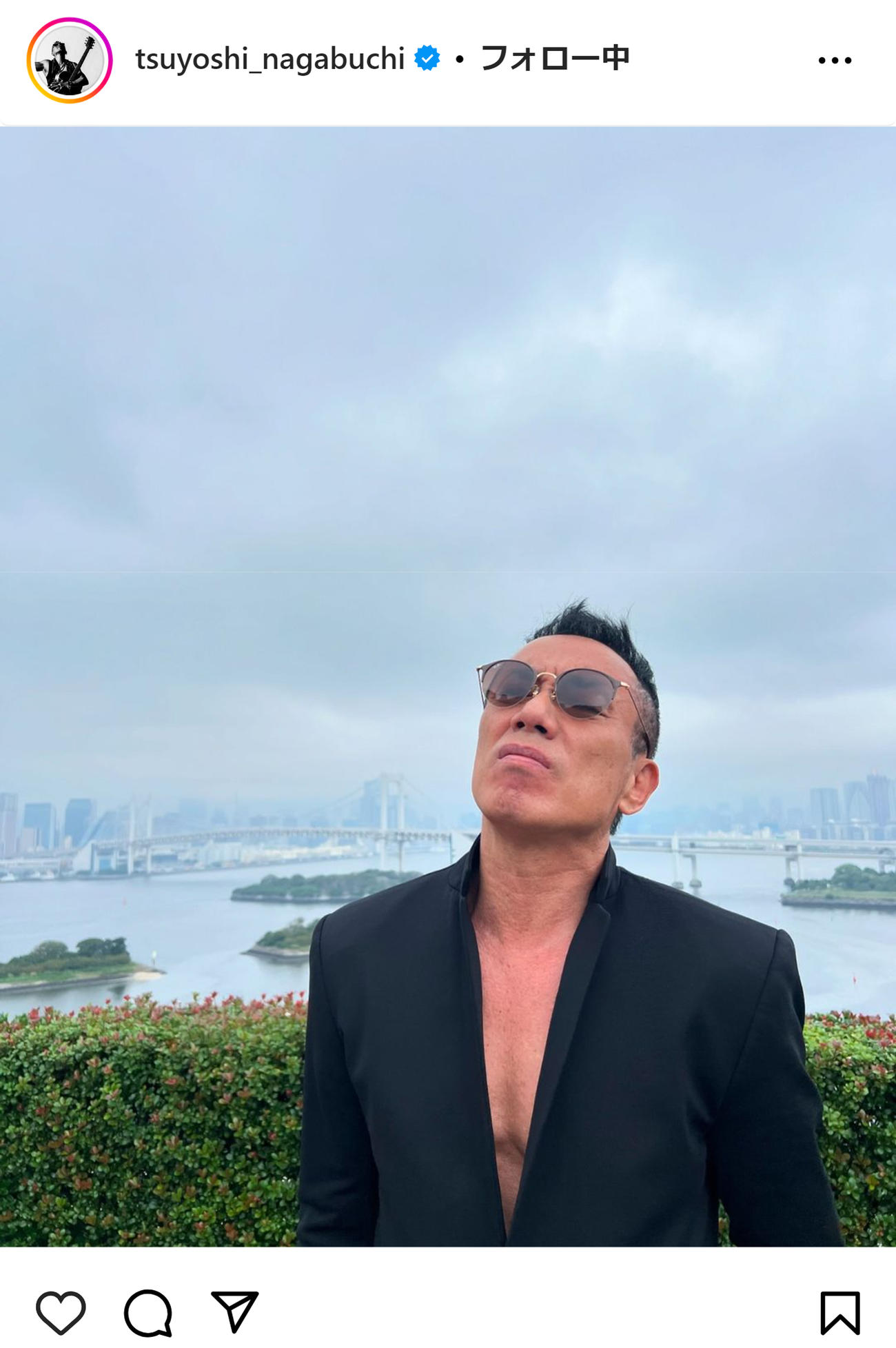長渕剛のインスタグラムから