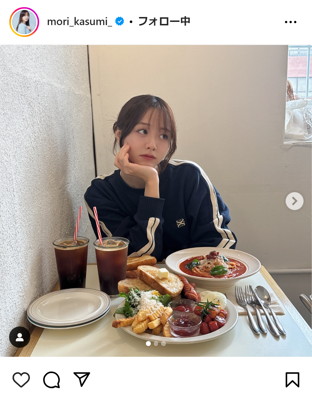 森香澄のインスタグラムから
