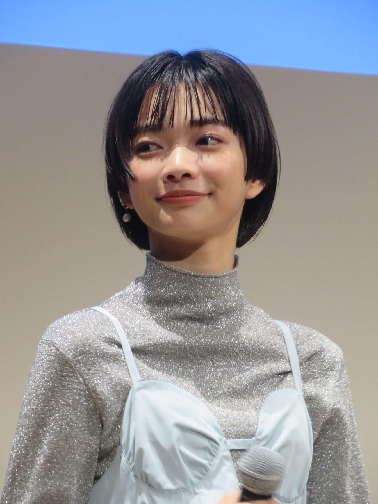 テレビ朝日系ドラマ「マイダイアリー」制作発表会見に出席した見上愛