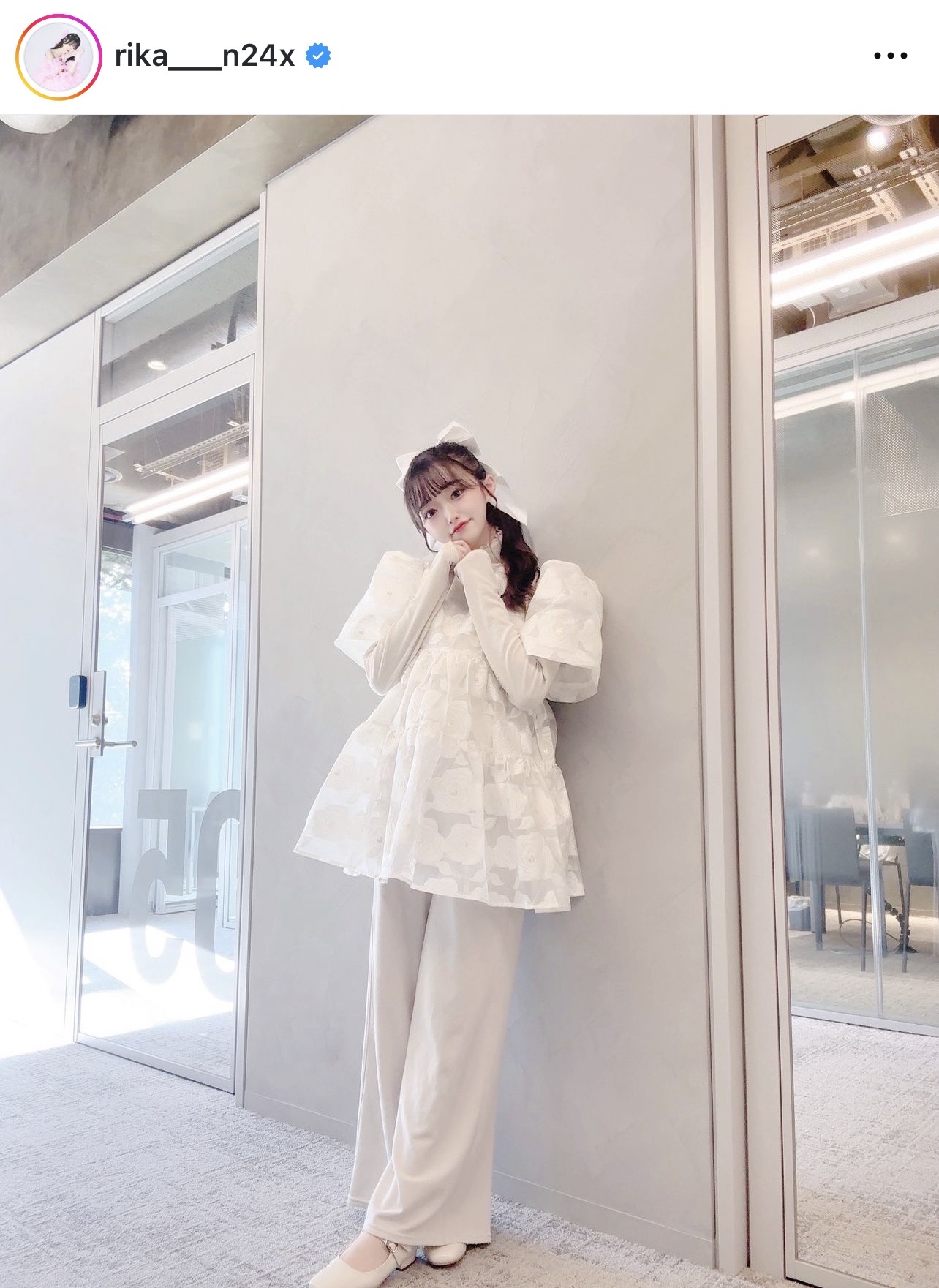 中井りかのインスタグラムから
