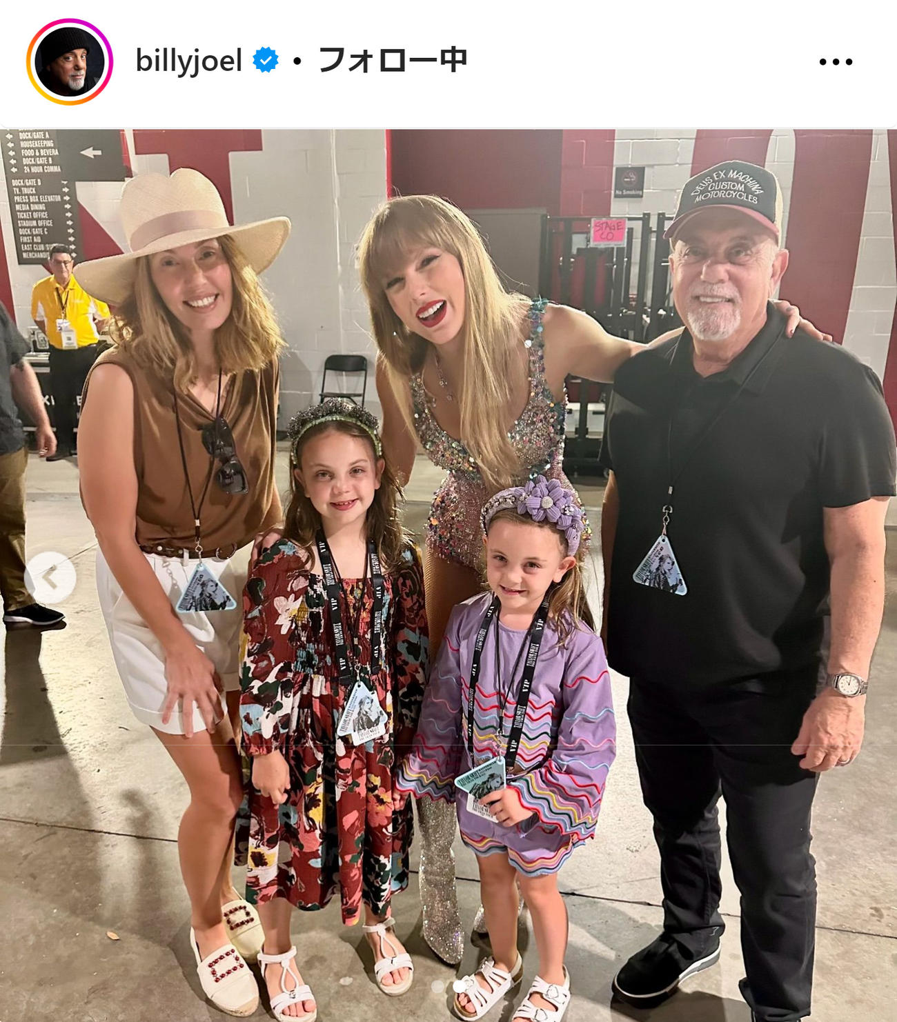 ビリー・ジョエルのインスタグラムから