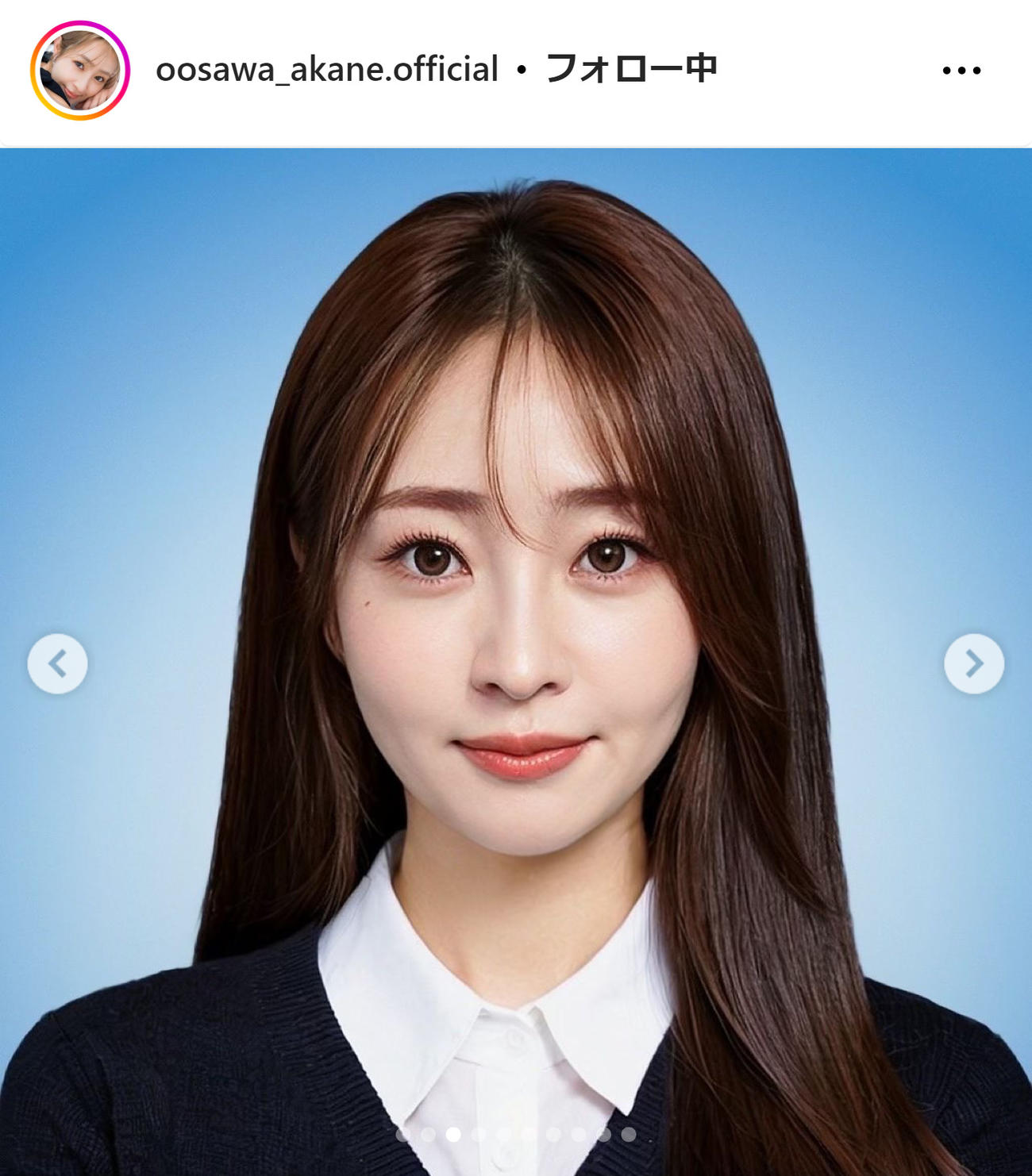 大沢あかねのインスタグラムから