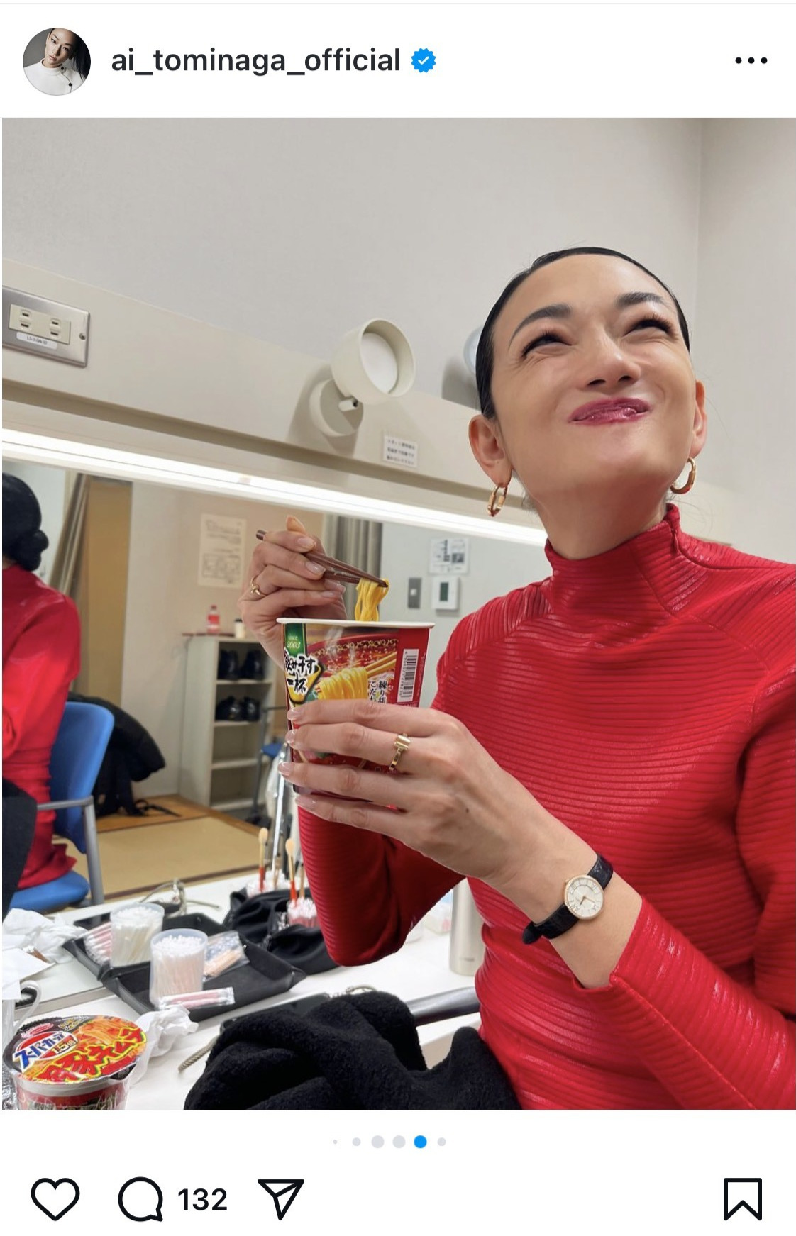 冨永愛のインスタグラムから